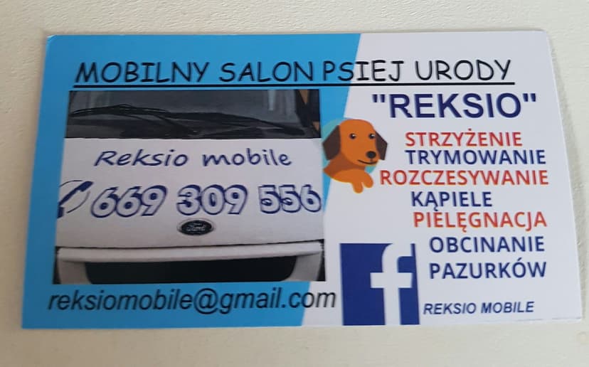 Mobilny Salon Psiej Urody Reksio - psi fryzjer