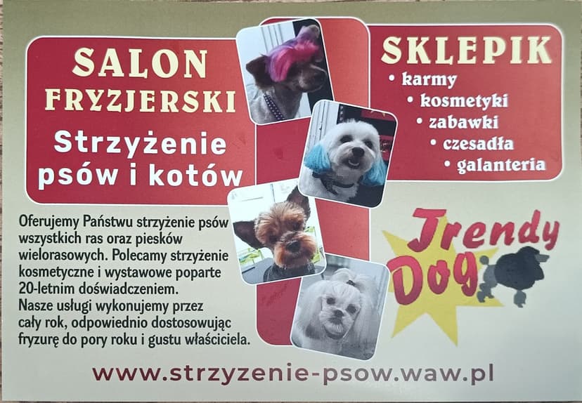 Salon Fryzjerski Dla Psów "Trendy Dog"